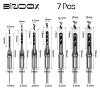 Binoax 7 Pcs Square Hole Saw Drill Bits Woodworking Hole Wood Mortising Chisel Set Mortise Chisel Bit Kit Tool Set