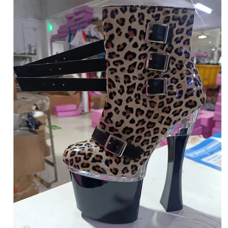 

Змеиный принт с круглым носком в полоску, пикантные гладиаторы для танцев на пилоне, элегантные ботильоны для женщин, платформа 18 см, подиум, ночной клуб, готика