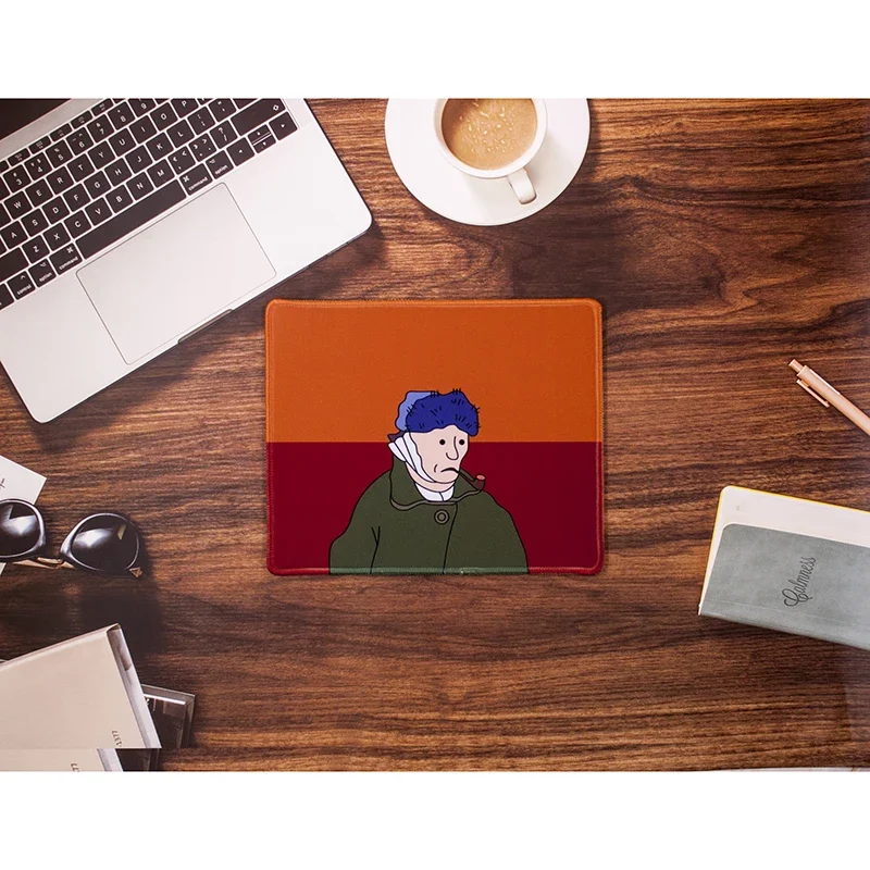 Cute Girl Letter Mouse Pad Student Computer Mouse Non-slip Notebook Pad Office Keyboard Protection Pad Table Mat