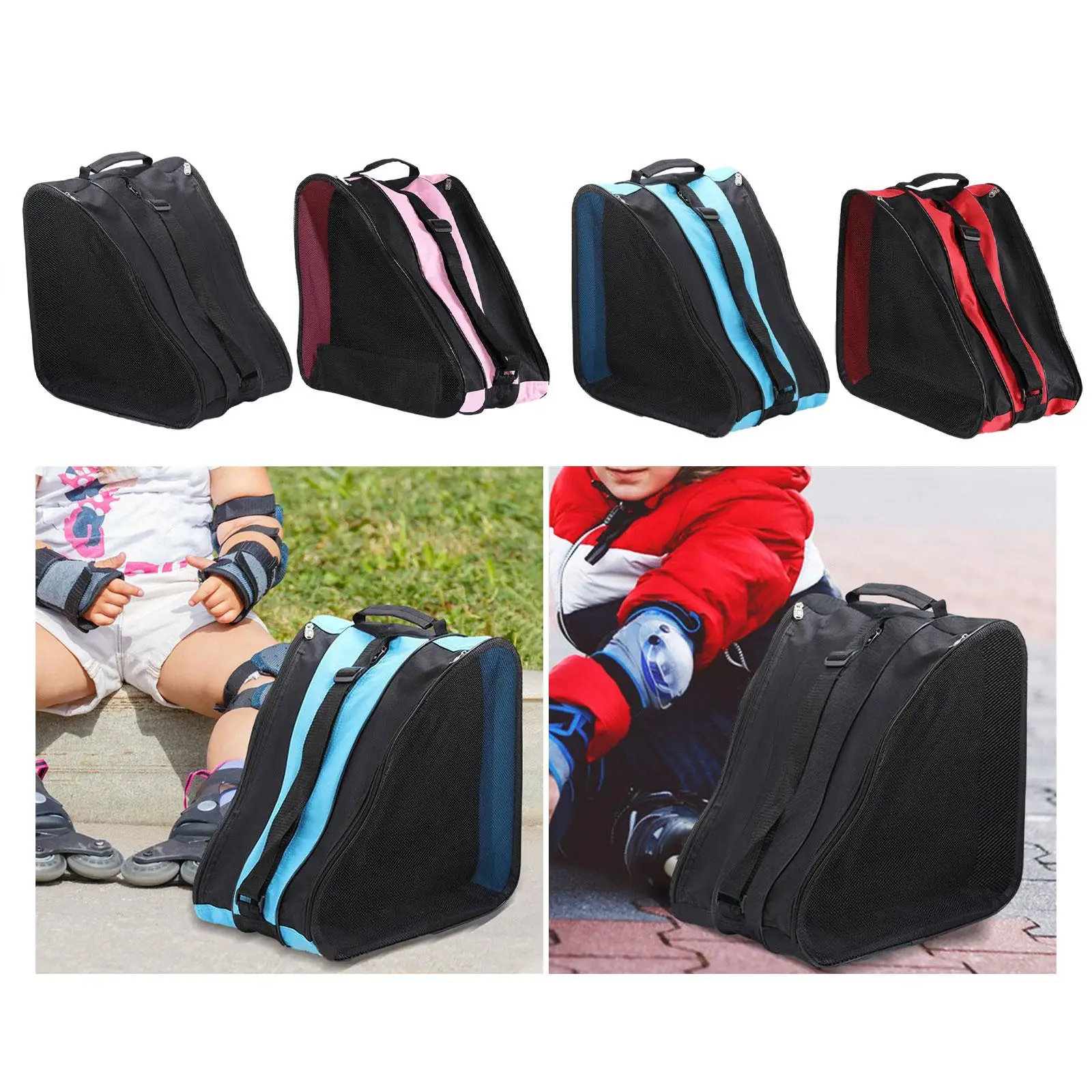 Roller Skating Bag Organizer Skiing Bags Pouch Handbag for Winter Figure Skates