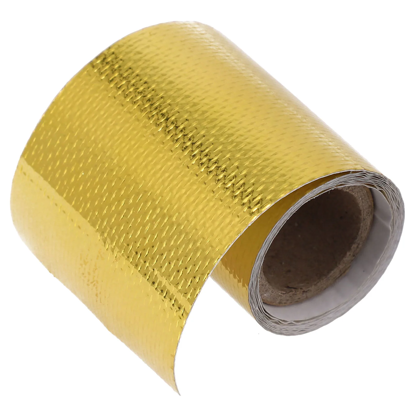 

Gold Thermal Exhaust Tape Air Intake Heat Insulation Shield Wrap 100x5cm GMJJ3946 Heat Shield Wrap Tape For Motorcycle Exhaust