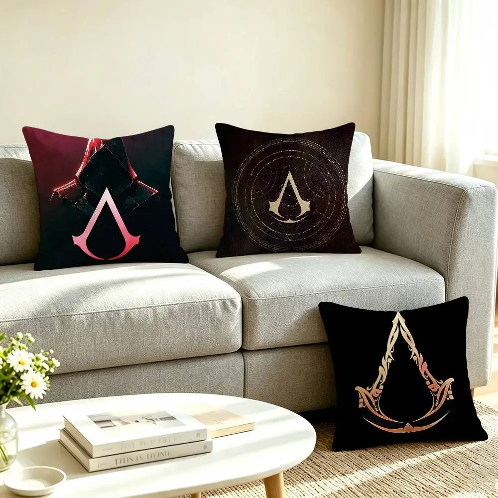 A-Assassins Creed Adventure Game Pillow Case Square Double-Sided Sofa Cushion Cover Bedroom Bedside Pillow