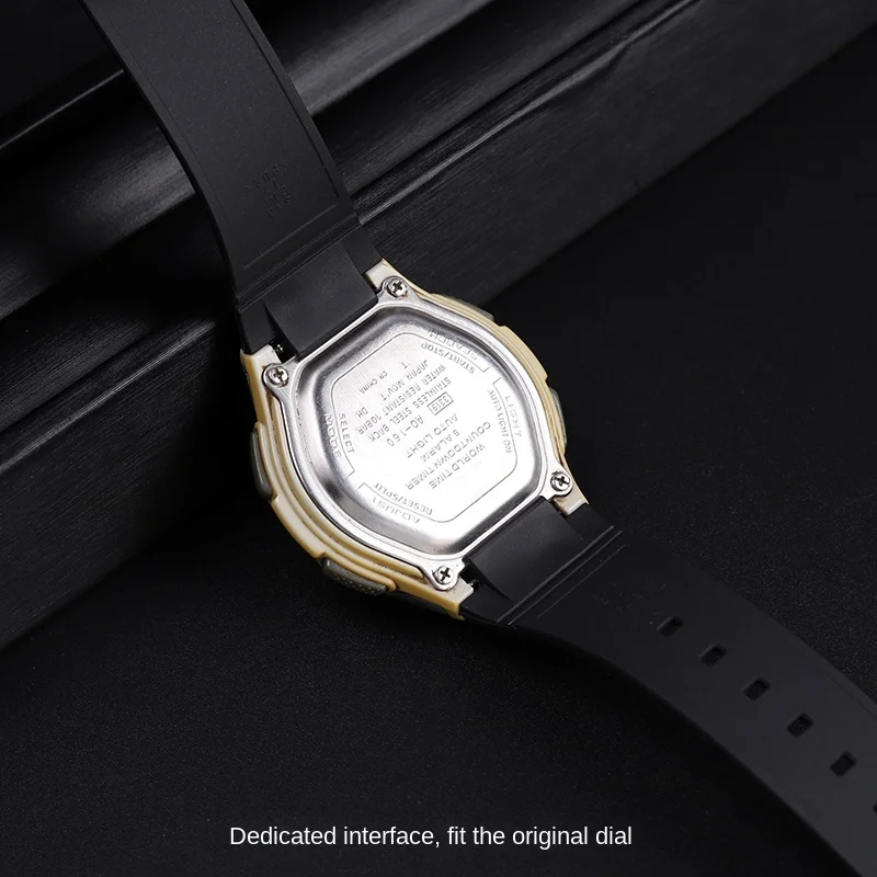 ل كاسيو AQ-163W-1 AQ-160 AQ-161 سيليكون حزام اكسسوارات الرياضة الرجال حزام الساعات سوار مقاوم للماء AQ 163W-1 AQ160 AQ161