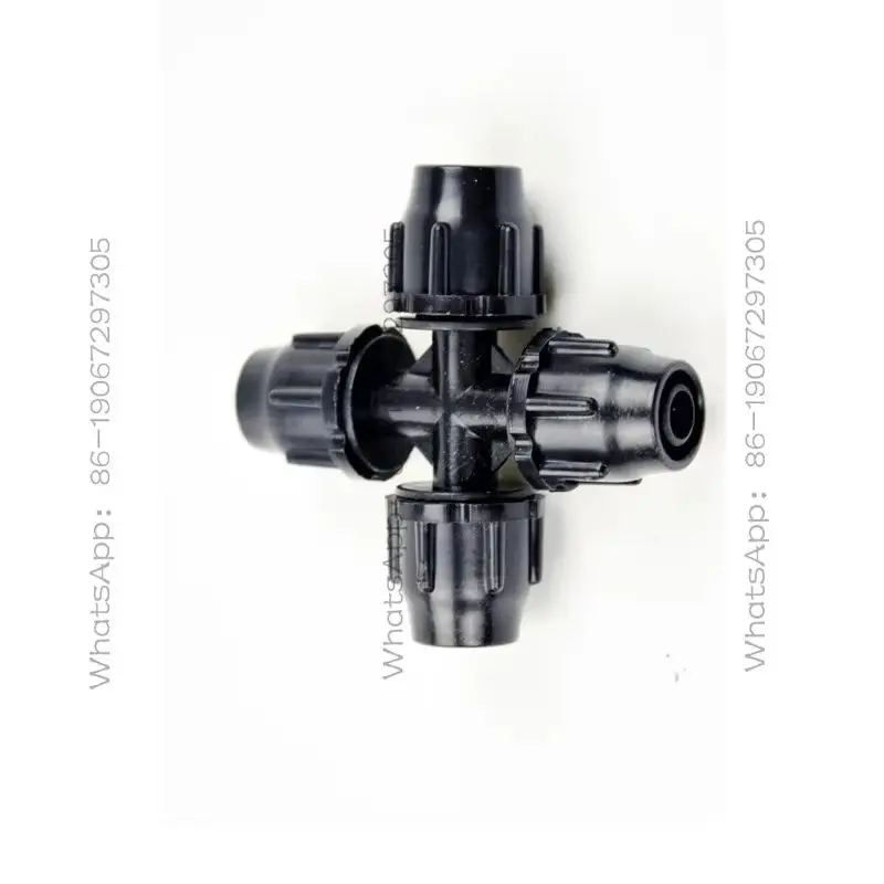 8/12, 9/12 specifications lock variable diameter tee, garden watering water pipe positive tee, three-hole transfer tee