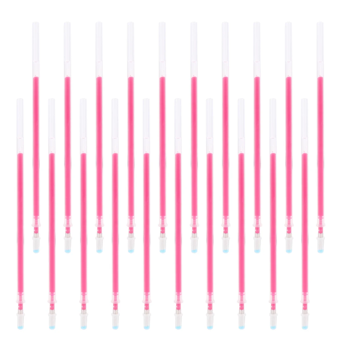 100 قطعة أقلام النسيج الحساسة للحرارة علامات حمراء قابلة لإعادة الملء طرف دقيق لمشاريع خياطة اللحف والتطريز المختفي مع #5