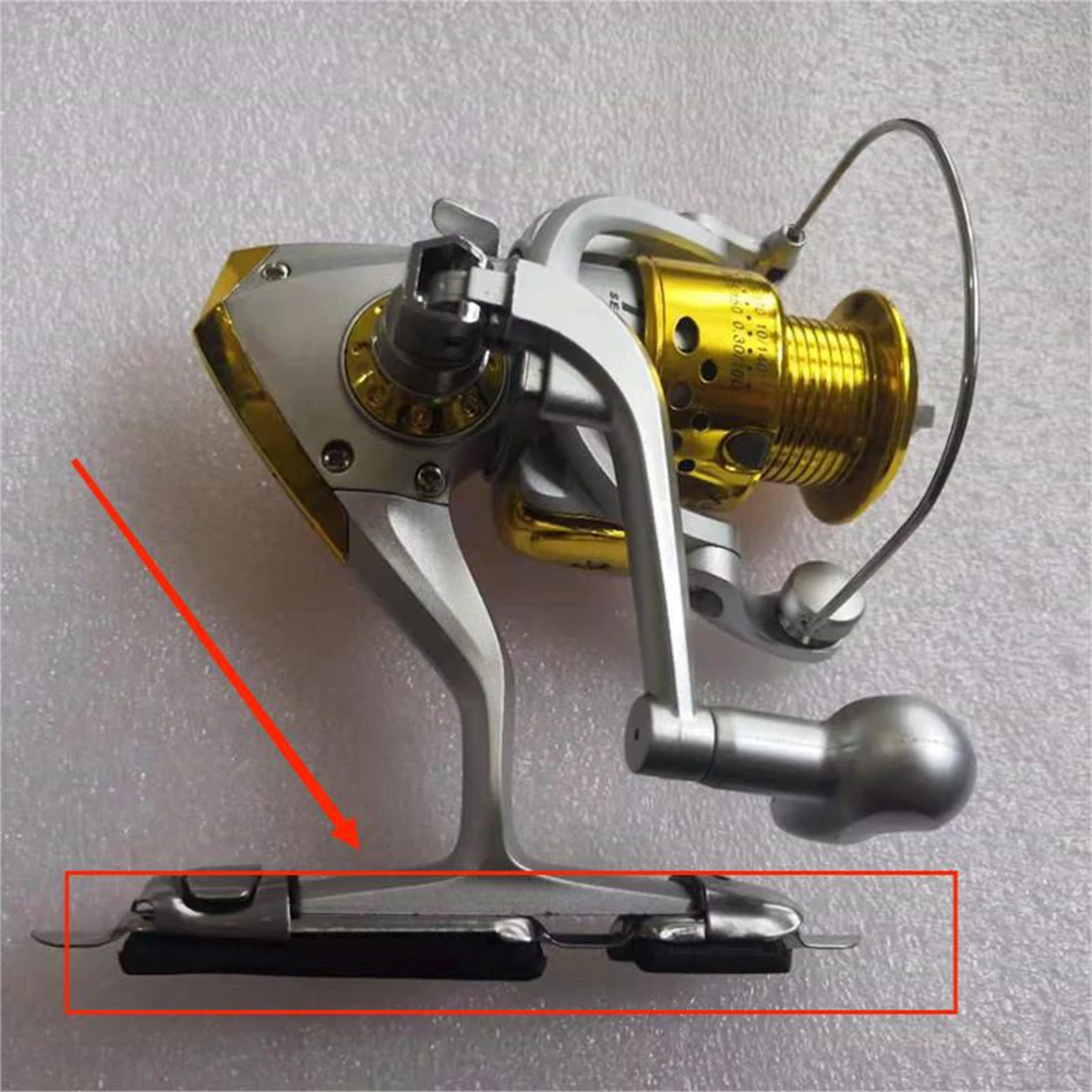 Fishing Reel Seat Deck Rod Clip Holder Fishing Tools Stainless Steel Seat Fishing Rod Clip Wheel Reel Holder Fishing Accessories