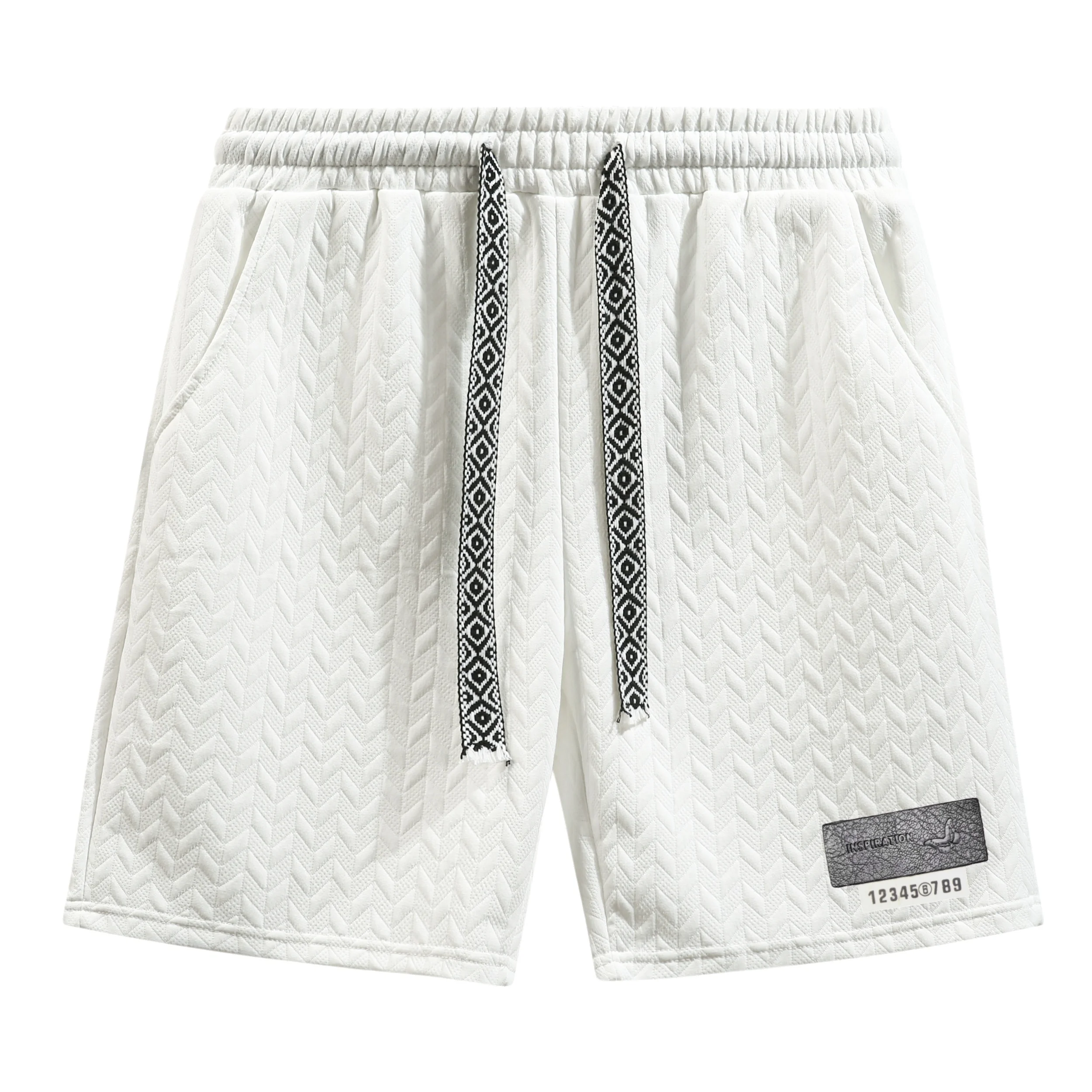 Men's Summer Casual Beach Shorts Breathable Skin-Friendly Fabric with Large Capacity Side Pockets Comfortable Lightweight
