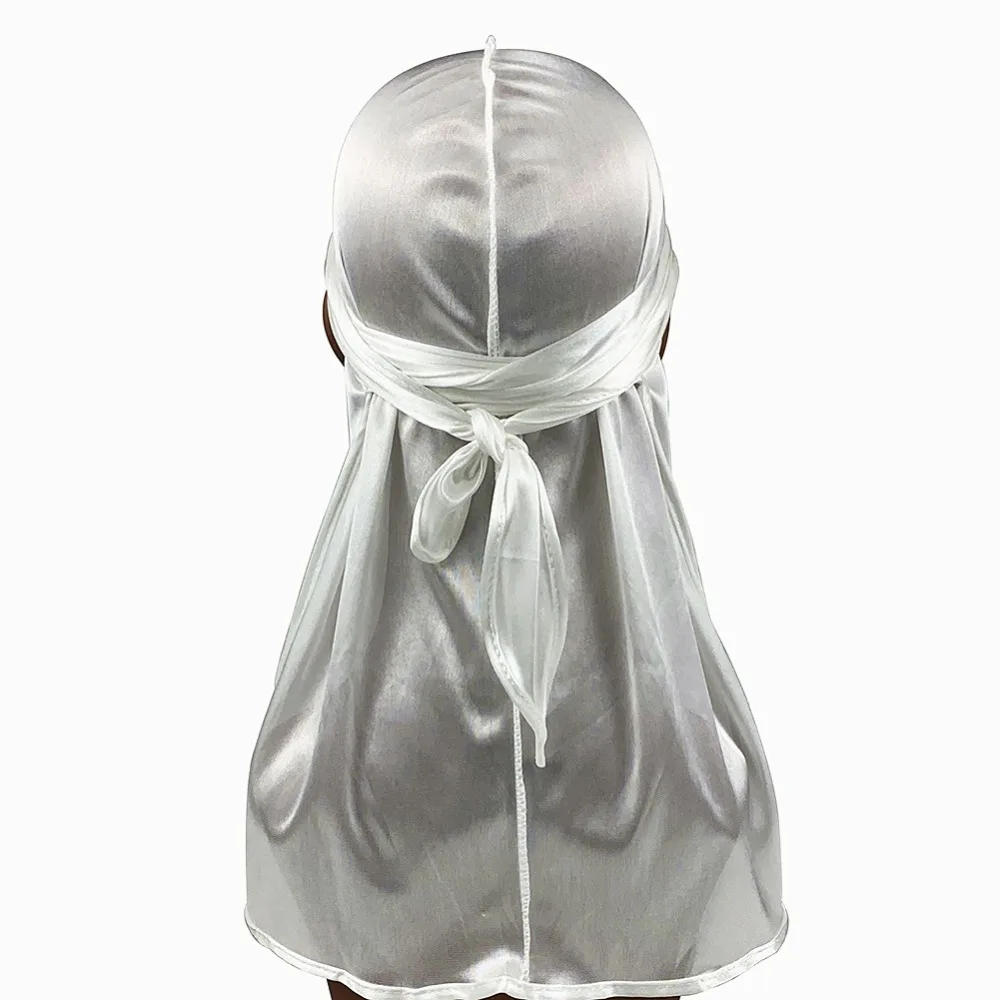 

Модная шелковистая шапка-тюрбан с длинным хвостом, в пиратском стиле, быстросохнущая, унисекс