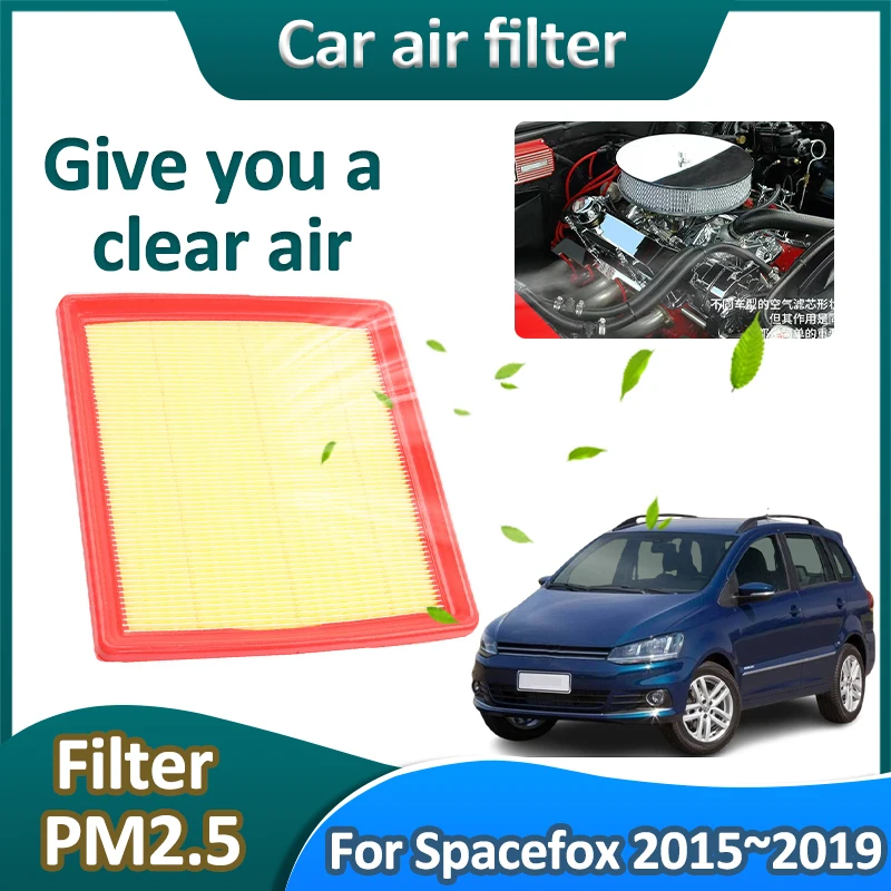 For Volkswagen Spacefox 2015~2019 Auto Head Purification Cars Filter Element Fresh Cabin Purifier Remove PM2.5 Car Accessories