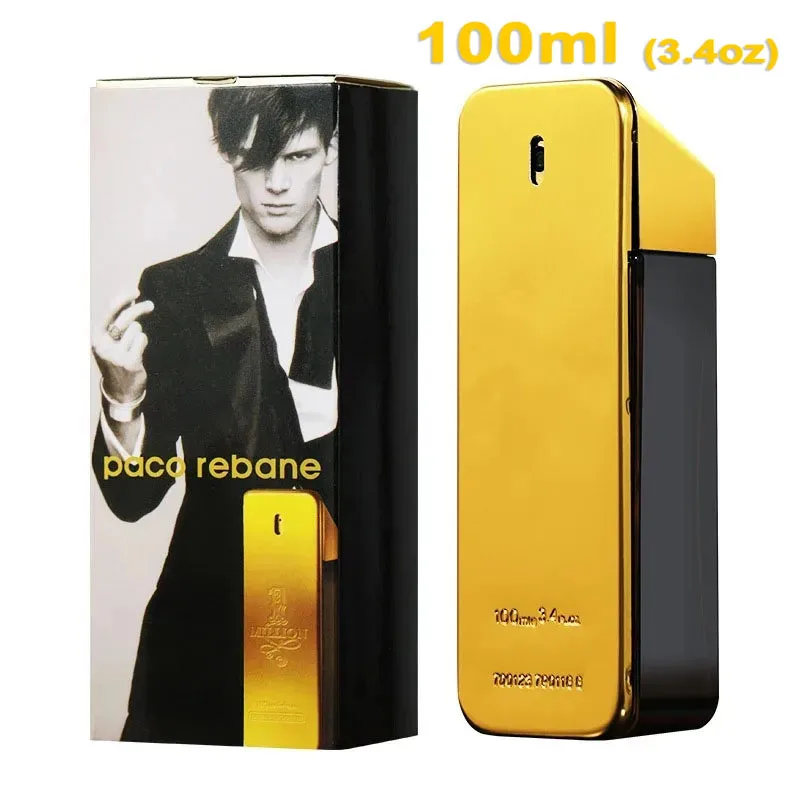 Original Million Gold Hombre Perfume Lasting Strong Masculine Men Taste Strong Spicy Pheromone Cologne Body Spray 100ml