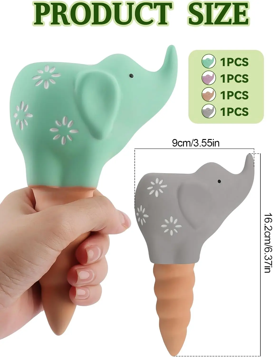 Plant Watering Globes,Elephant Shape Self Watering Spikes Terracotta Drip Water Stakes Watering Bulbs for Pot, Indoor, Outdoor