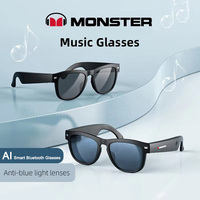 Monster S01 Choice Wireless Bluetooth Glasses Headset Sport Earphone Calling Music Eyeglasses Transparent Len Sunglasses Outdoor