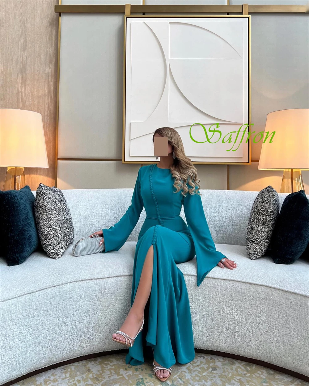 تخصيص عالية الجودة طاقم الرقبة الساتان مساء اللباس رائعة حورية البحر فساتين لحضور الحفلات الموسيقية عالية الجودة فساتين العودة للوطن للمرأة