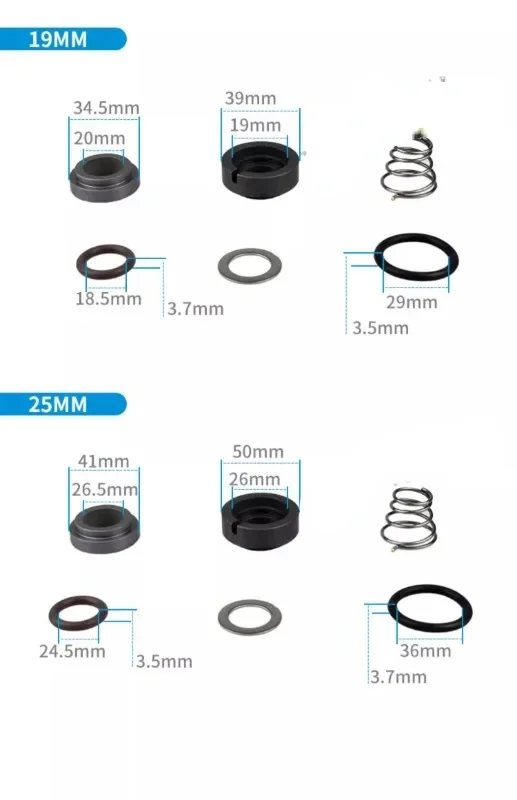 Yuanxin water pump water seal YS-15A-15B-15C-20A-30A-35A 35B12MM 15.87MM 19MM mechanical seal