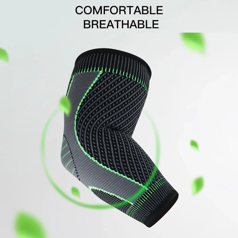 1 Pcs Elbow Brace for Tendonitis and Tennis Elbow Compression Support Sleeve for Men and Women, Reduce Joint Pain view 6