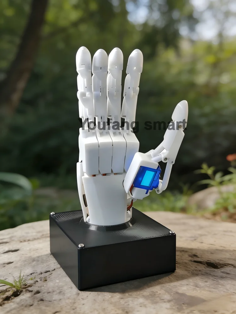 Montierte 6-DOF Bionische Roboterhand mit SG90 Somatosensorischem Handschuh 5-Finger-Hand für Arduino ESP32 Open-Source Programmierbarer Roboter