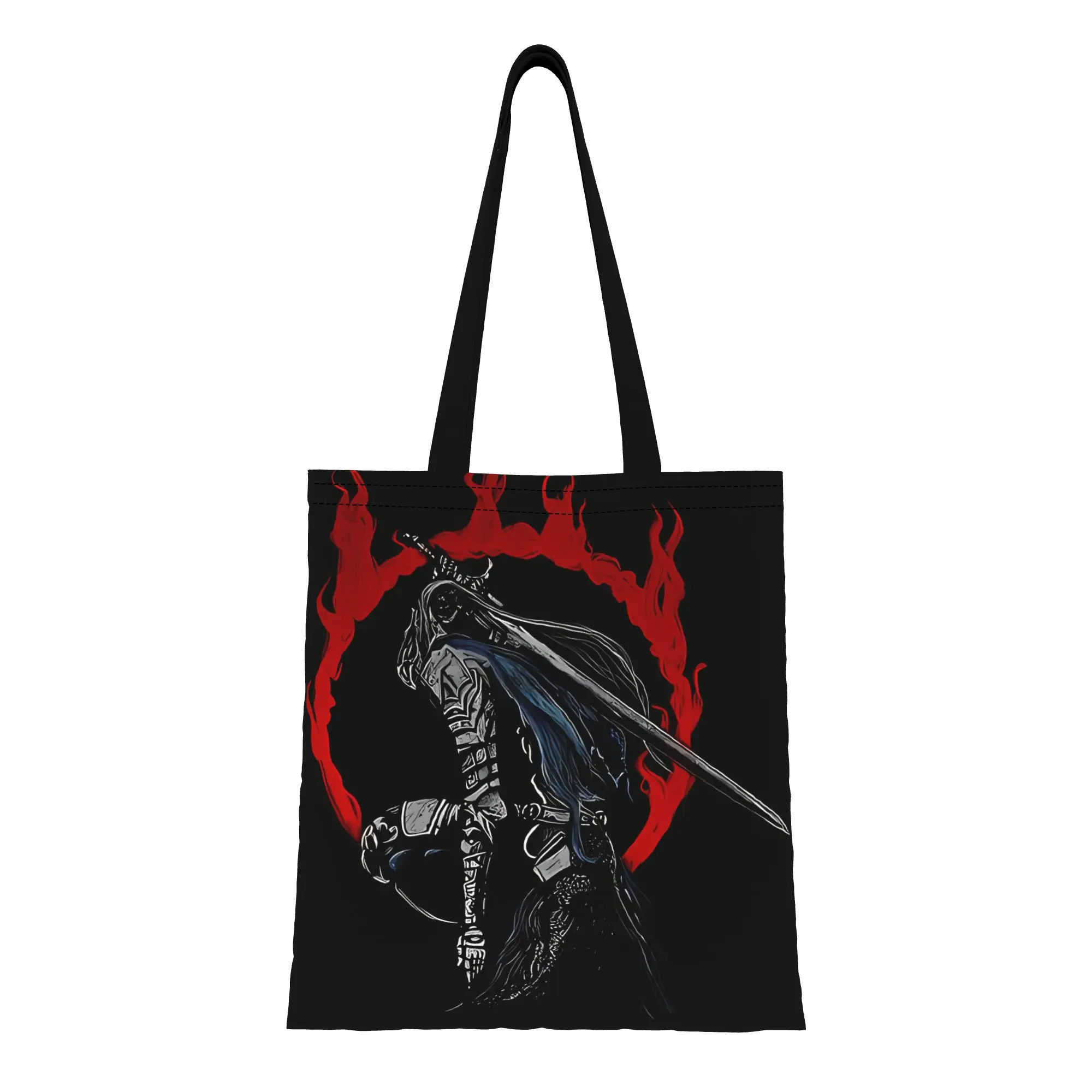 

DDark Souls Artorias The Abysswalker Dark Canvas Woman Tote Bag for Shopping Travel Outdoor Heavy Duty Shoulder Handbag