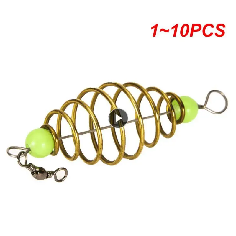 

1~10PCS lot Carp Fishing Spring Feeder Fishing Bait Cage for Outdoor Carp Fishing Fresh & Saltwater Inline Fishing Method Feeder