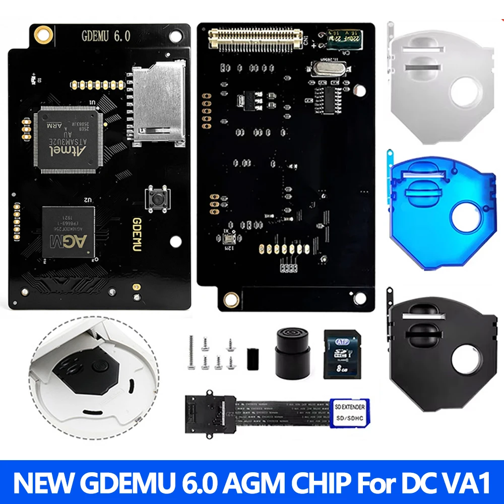 Nuevo sistema GDEMU 6,0 V5.20.5 para SEGA Dreamcast, tarjeta de emulación de unidad óptica, Kit de montaje para consola de juegos Dreamcart VA1