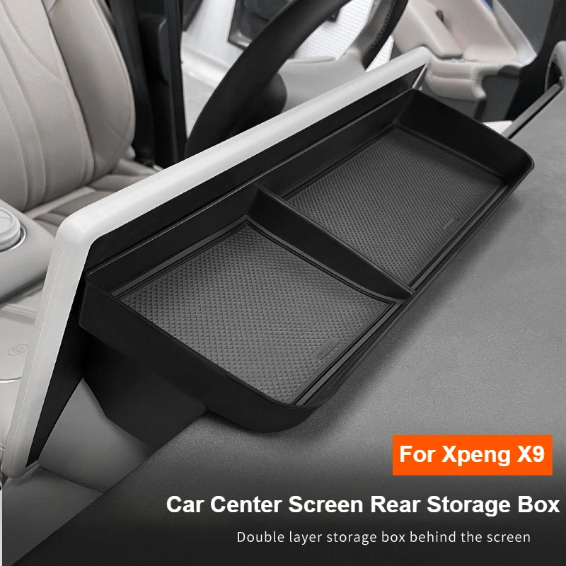 

Для Xiaopeng Xpeng X9 2024 2025 автомобильный центральный экран задний ящик для хранения X9 органайзер для приборной панели автомобиля аксессуары для модификации хранения