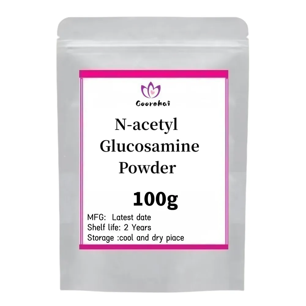 Bahan kosmetik n-asetil Glucosamine bubuk Nag untuk pemutih kulit melembapkan