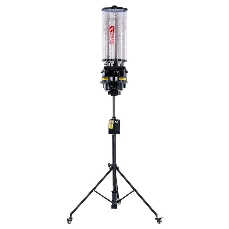 

Indoor Outdoor Sports Tube Smart Badminton Feeding Shuttlecock Machine
