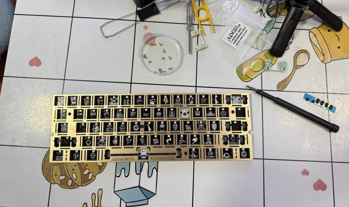 Wooting 60he+ 80he Module Pcb Customized Magnetic Axis Keyboard PCB Gamers Design Keyboard Accessories Hands on Set for Gaming