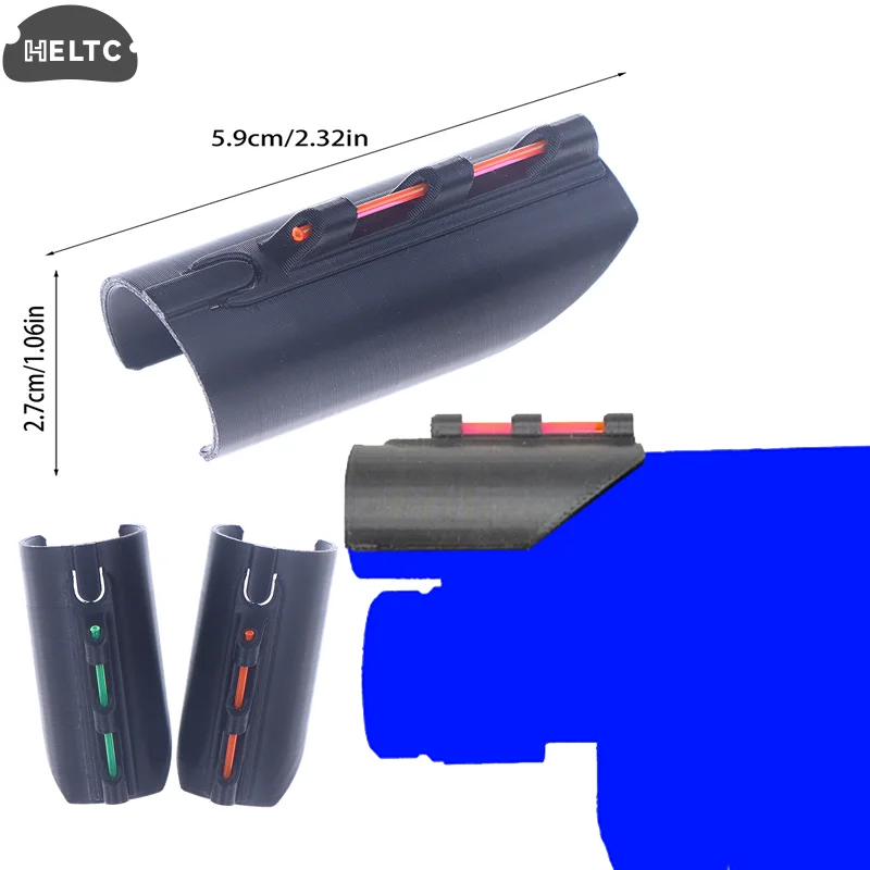 Desparafusar versão baixa base vista frontal impressão 3d acc aeg ponta de fibra óptica tampa frontal para m870 série 12ga musberg 590a1 benelli