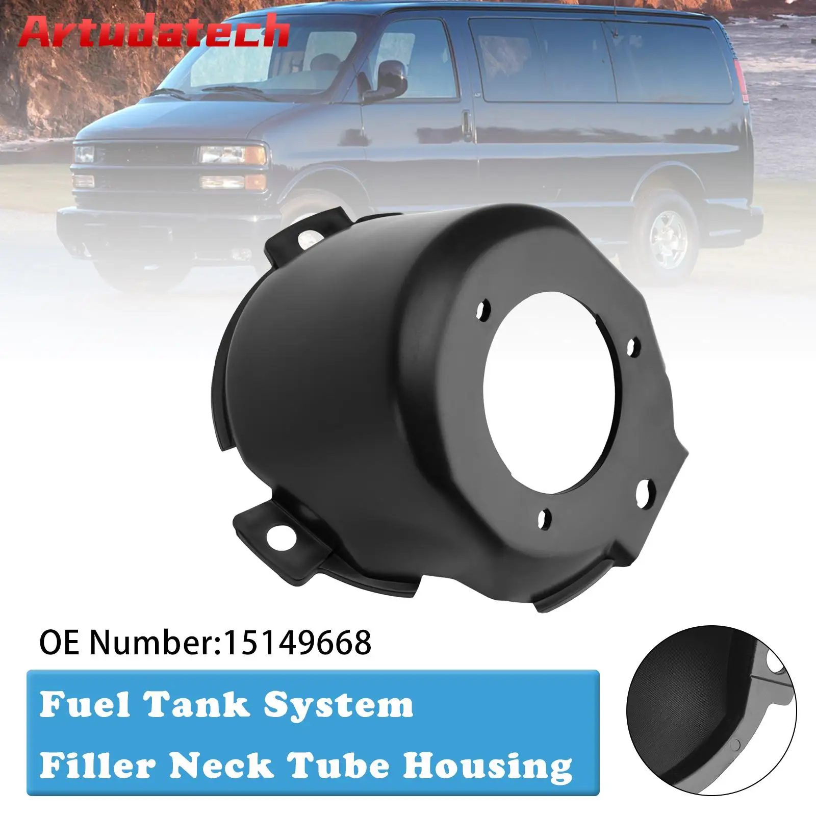 

Artudatech Fuel Tank Filler Neck Housing 15149668 For Chevy C1500 Oldsmobile Bravada