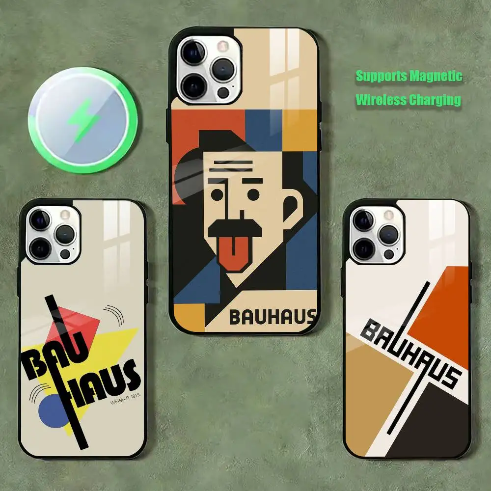 

Band Bauhaus Phone Case For iPhone17,16,15,14,13,12,11 Plus,Pro Compatible with magnetic wireless charging