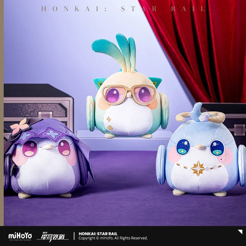 Anime Game Honkai: Star Rail Owlbert Aventurine Black Swan Robin Cosplay Soft Adorable Pendant Key Chain Official MIHOYO