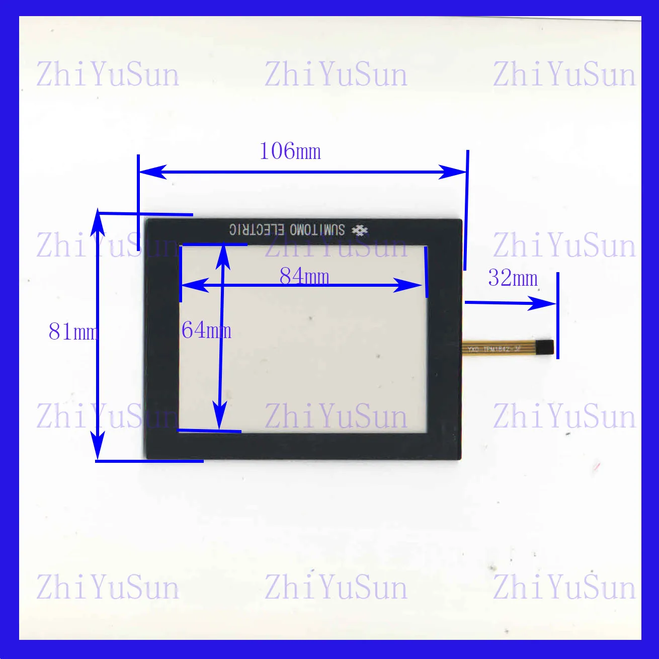 

TPM1842 SUMTOMO ELECTRIC Touch Screen glass touchsensor touchglass digitizer 106*81mm