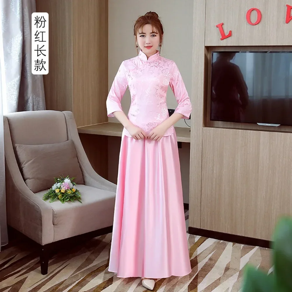 女性のためのエレガントなヴィンテージスカートとストリートウェアのセット,エスニックスタイルのカジュアルウェア,中国のファッション,2個