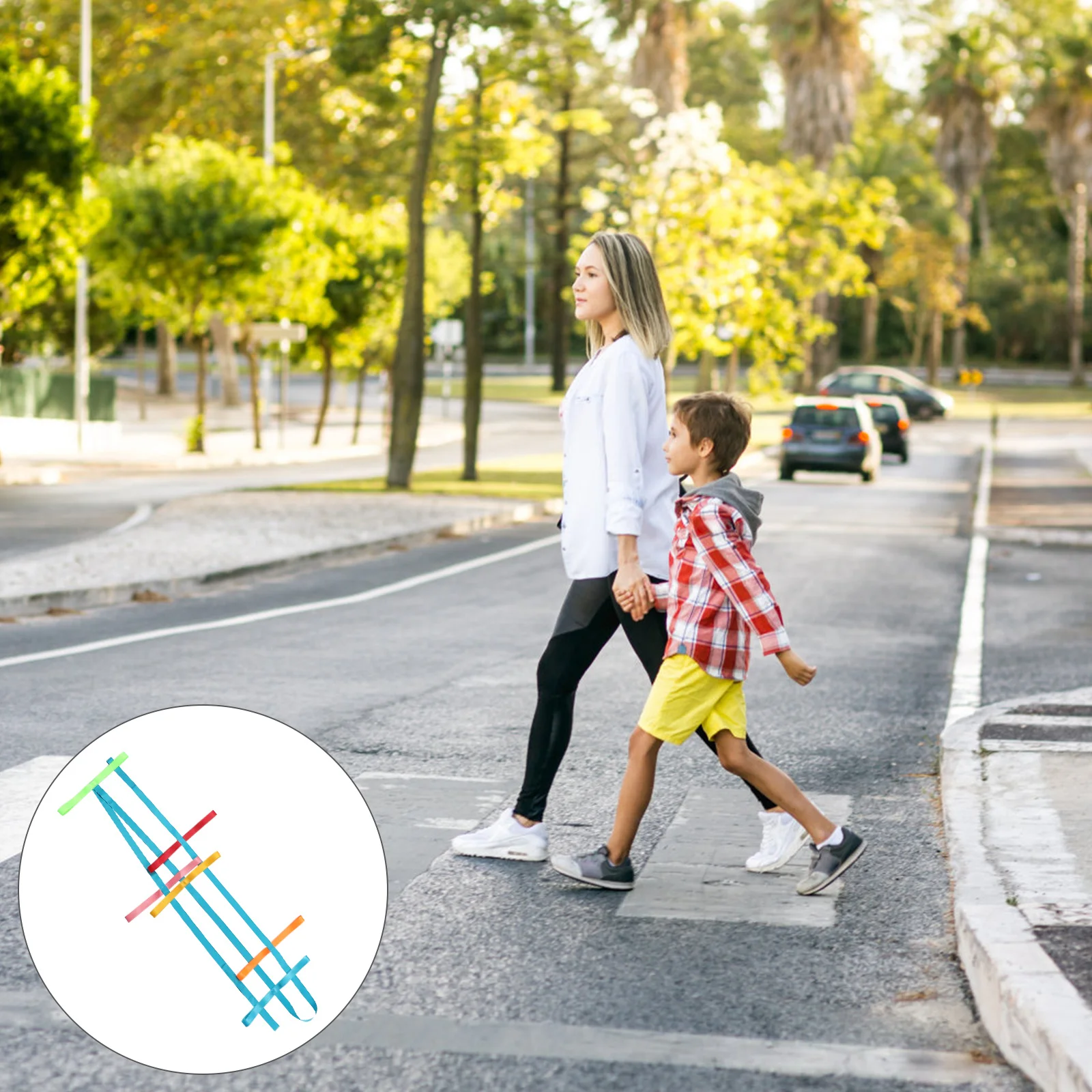 子供用安全歩行ロープ キッズ迷子防止屋外安全歩行ロープ 幼稚園、保育園、ハイキング活動用