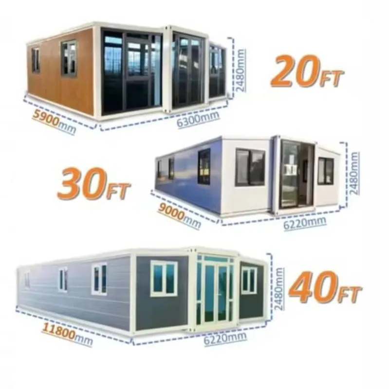 Detachable Container House Insulated Wall Panel 20ft Disassemblable Building for Outdoor Base Temporary Living Mobile Cabin
