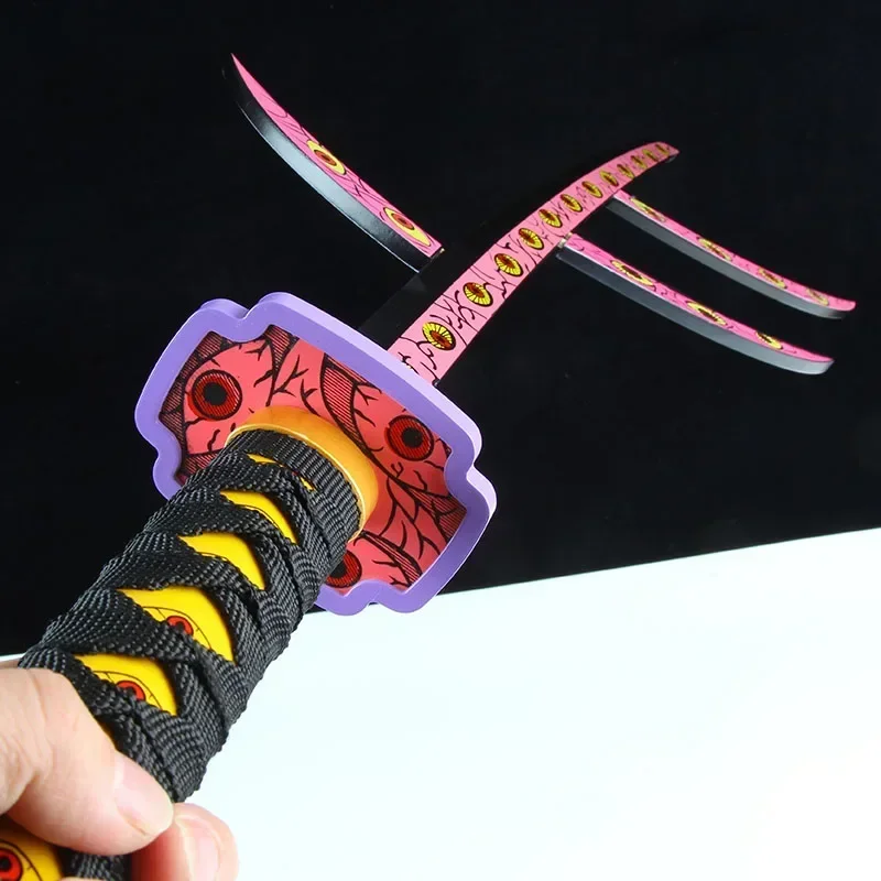 40inch Demon Slayer Kokushibo Katana Kimetsu No Yaiba Anime Cosplay Sword Ninja Knife Real Size Japanese Katana Samurai Sabre
