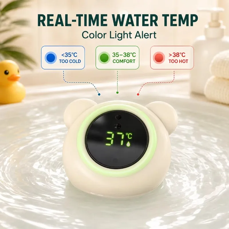 bath water thermometer, bear-shaped b bathtub thermometer,  water thermometer, for baby bathing