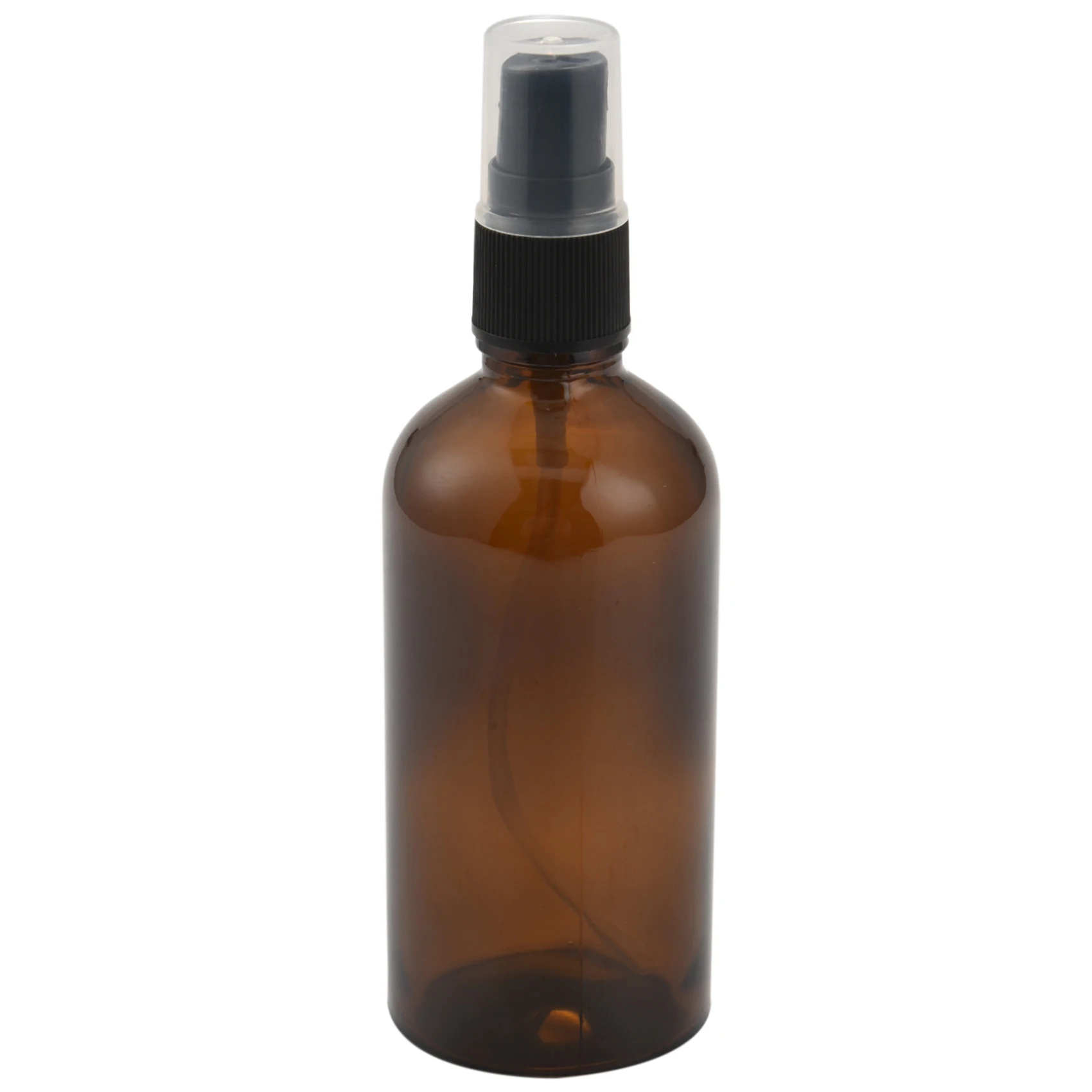 Botella de Spray de vidrio ámbar de 100ML con pulverizadores atomizadores negros, contenedor recargable para uso de aceite esencial/aromaterapia