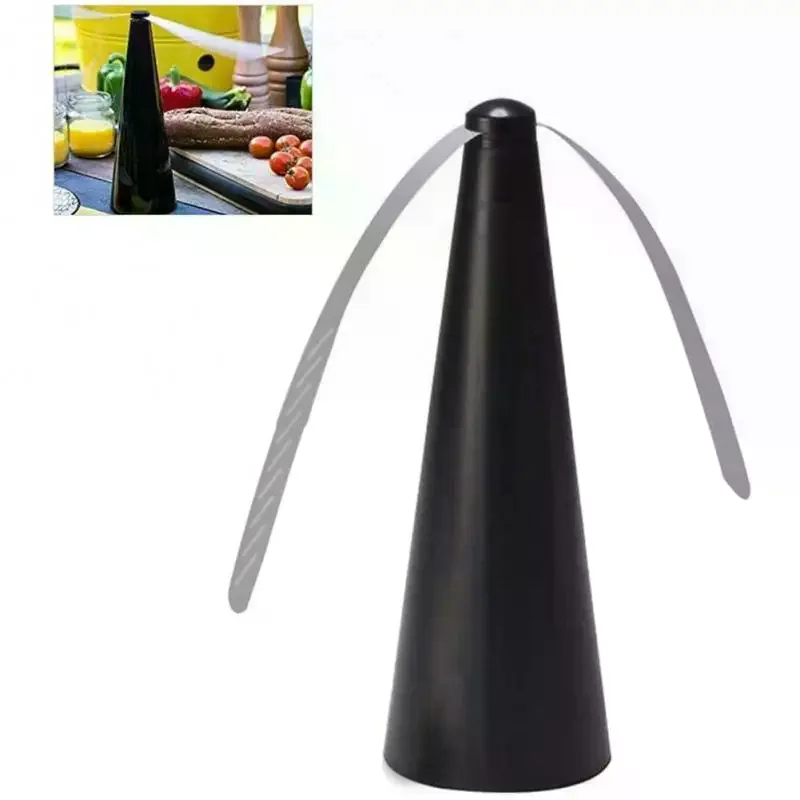 Outdoor Fly Bug Repeller Kitchen Dining Table Meal Pest Fan Desktop Electric Battery Operated Food Protector Tool