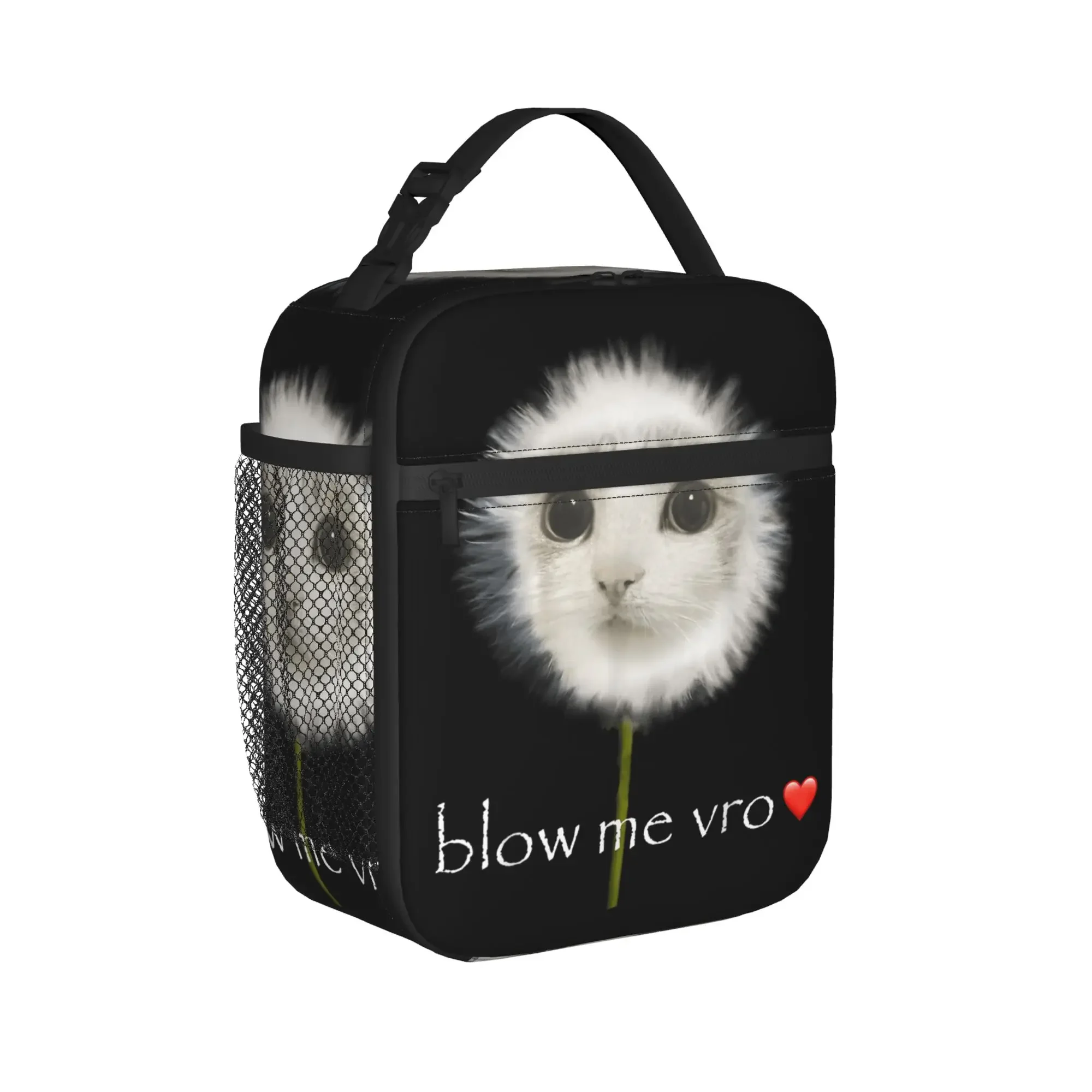 Meowl Cat Owl Meme Thermal Insulated Lunch Bag for Travel  Reusable Food Bag Thermal Cooler Food Box