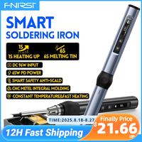 FNIRSI HS-01 Smart Electric Soldering Iron PD 65W Adjustable Constant Temperature Fast Heat Portable Soldering Iron Station Kit