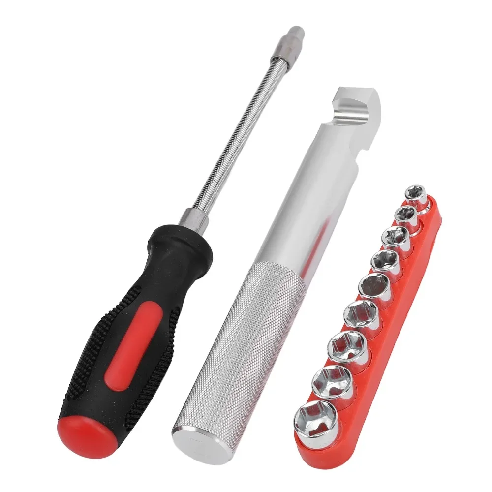 

Двусторонний комплект для замены инструментального ремня, включает набор двусторонних насадок, металлическая конструкция для снятия крышки сцепления.