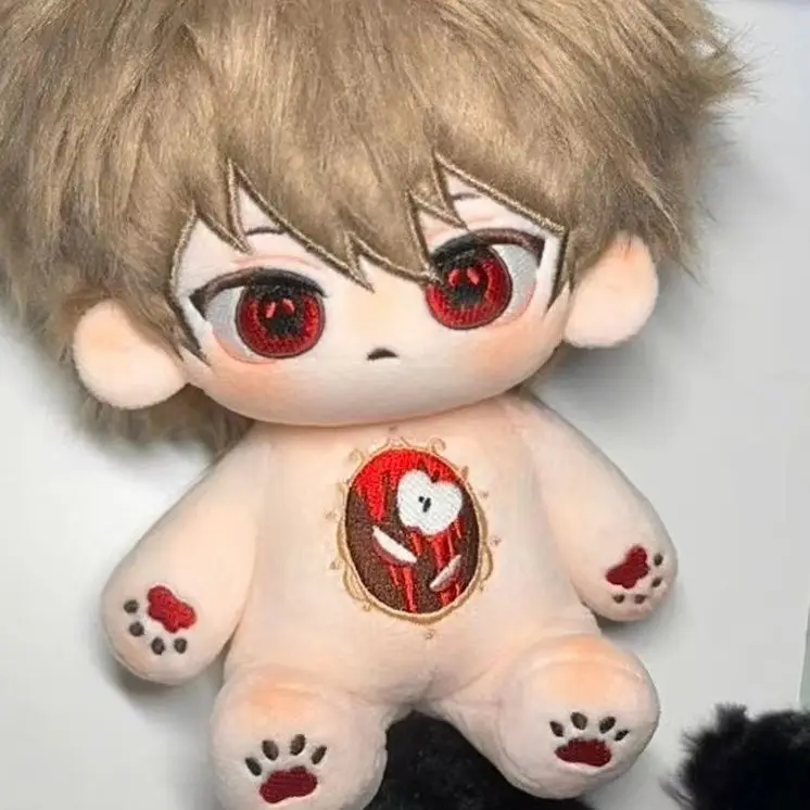 

Anime Role Yagami Light Monster Beast Ears Tail Cosplay Soft Plush Doll Body Dress Up Stuffed Plushie Toys Dolls Figure 20cm