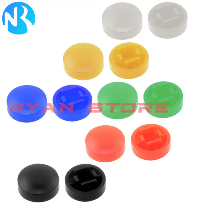 10 set B3F 4055 12*12*7.3MM interruttori tattili interruttore tattile a pulsante + A25 cappello a colori Tact Touch Micro interruttore Cap muslimah