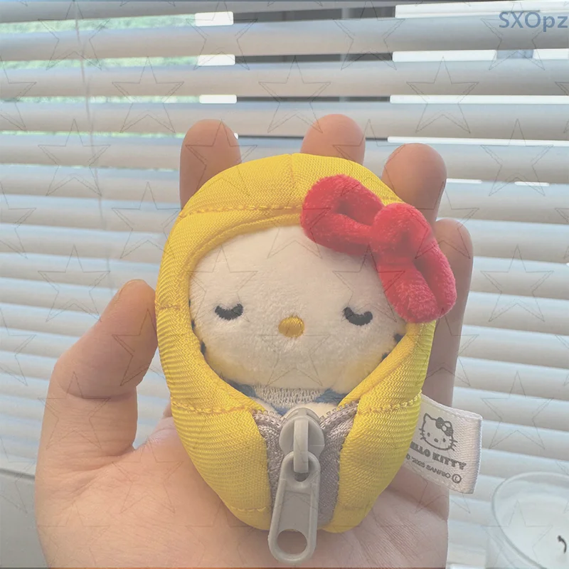 ハローキティ寝袋ぬいぐるみペンダント人形かわいい漫画猫人形バッグペンダントアクセサリーキーホルダーペンダントバッグアクセサリー