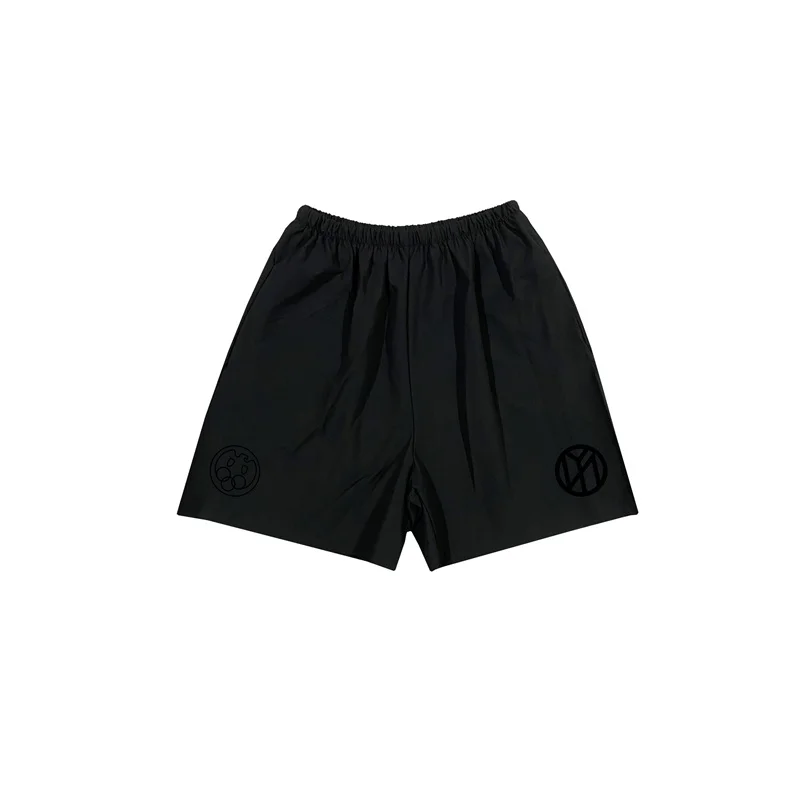 Men Quick Dry Casual Athletic Shorts with Logo Print Lightweight Streetwear Workout Pants