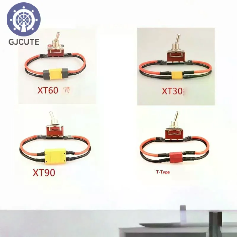 1Pcs Toggle Switches Large Current High Load Switch With XT30 XT60 XT90 T Plug Power On-off For RC Airplane ESC Motor Adapter