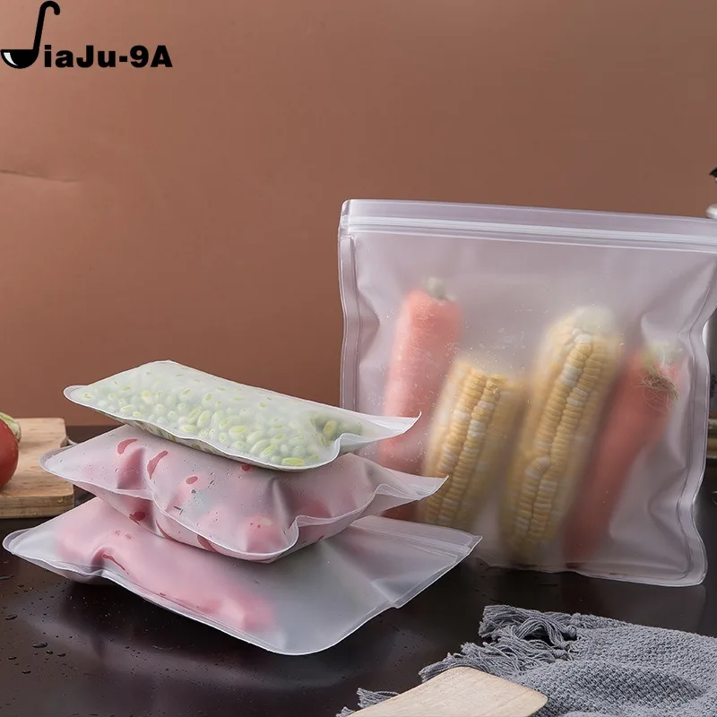 Silicone Food Storage Containers Reusable Food Storage Bags Lunch Bags Stand Up Zip Shut Bag Cup Fresh Food Leakproof Containers