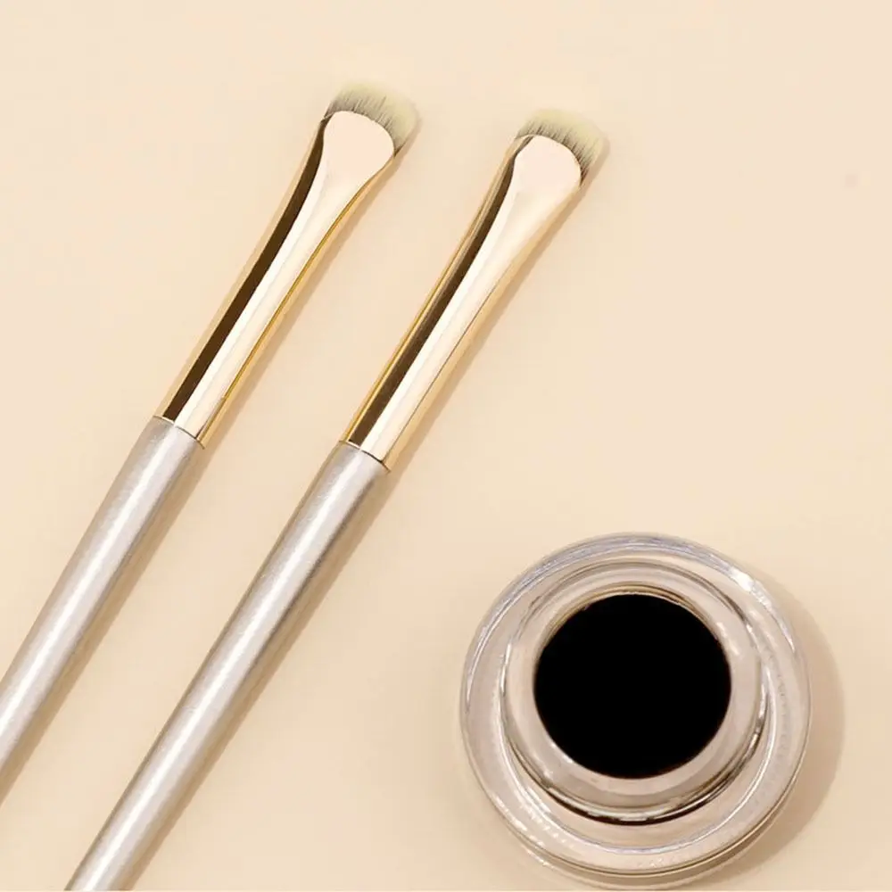 Portable Eye Makeup Brushes Natural Small Angle Angled Eyeliner Brush High Quality Outline Flat Eyeliner Brush Female