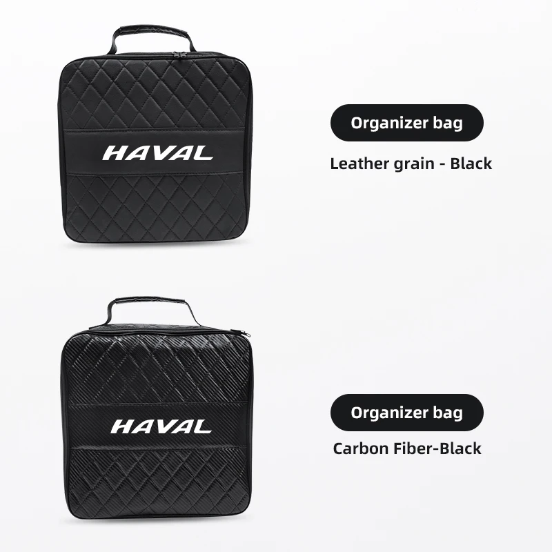 Car Storage Bag Leather Organizer Case For Haval H6 Jolion H9 F7X F7 Dargo H1 H2S Car Rechargeable Gun Storage Box Accessories
